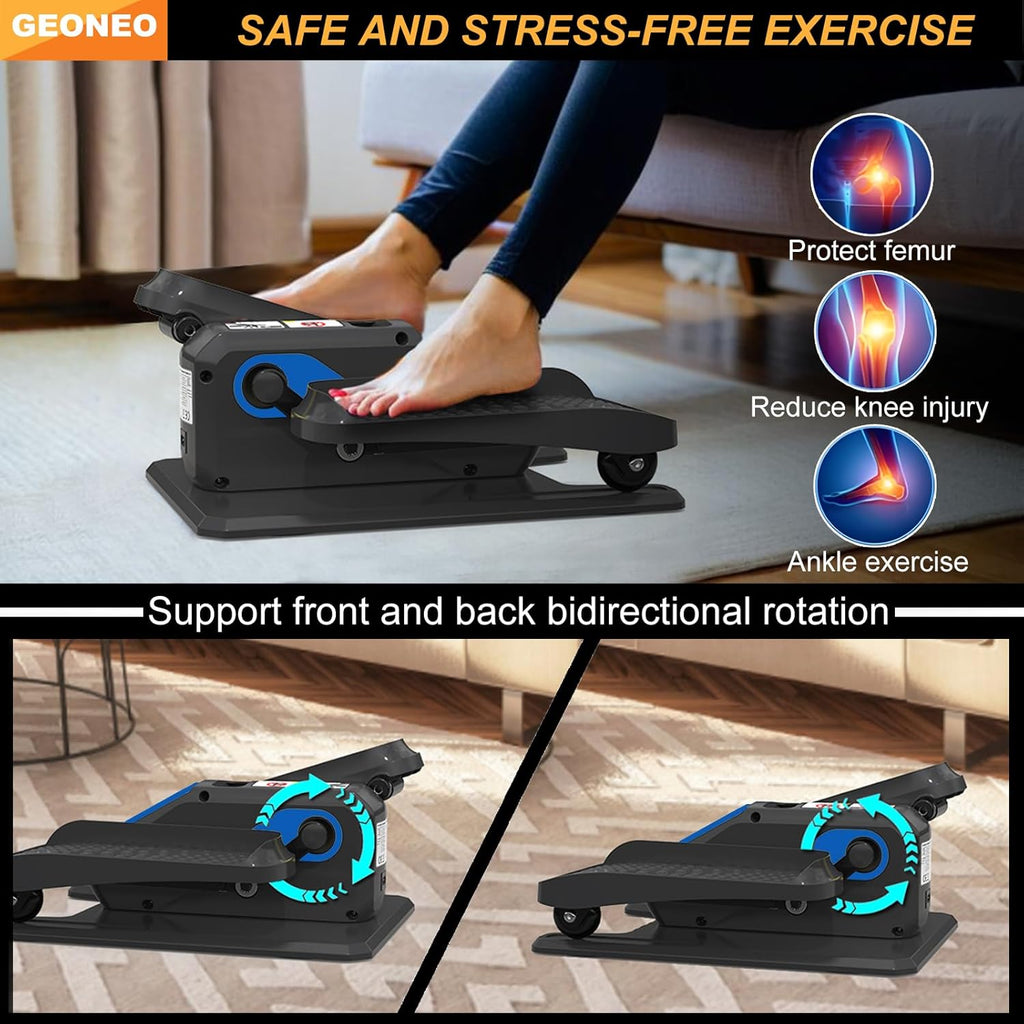 Revolutionize Your Fitness Routine with the Compact Electric Under Desk Elliptical Machine - Perfect for Seniors, Quiet, Portable, and Remote-Controlled with 12 Adjustable Speeds