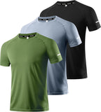 Men's Performance Workout Running Shirts - Moisture-Wicking Dry Fit Tees in Convenient 1, 3, 5, or 7 Packs