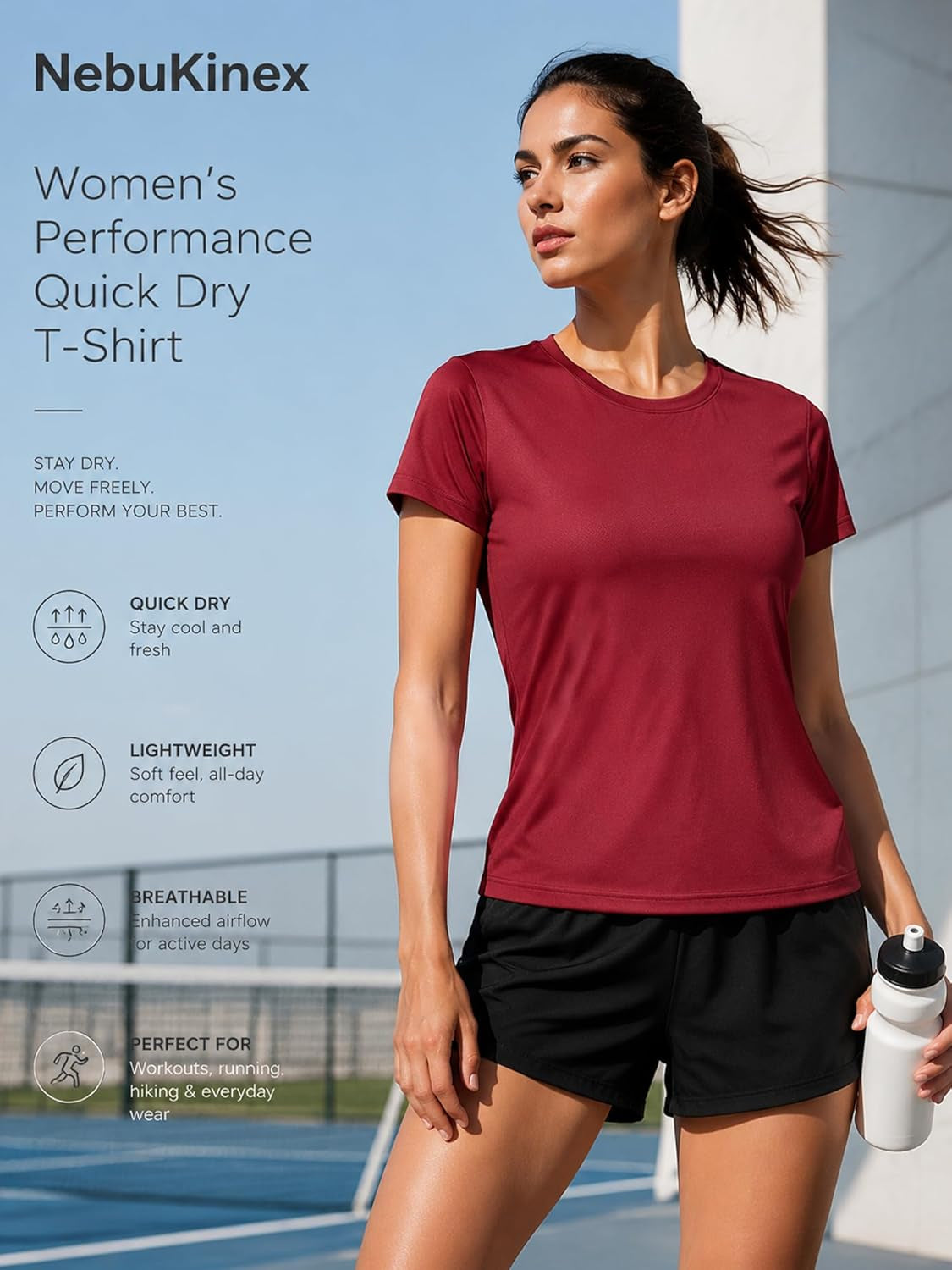 Experience Ultimate Comfort and Style with Our 6 Pack Women's Short Sleeve Workout Tops - Perfect for Tennis, Yoga, and Running with UPF Sun Protection