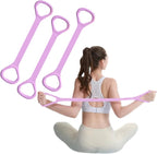 Transform Your Workout with Ultimate Figure 8 Fitness Resistance Bands - Versatile Elastic Bands for Strength Training, Yoga, and Physical Therapy!