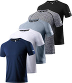 Men's Performance Workout Running Shirts - Moisture-Wicking Dry Fit Tees in Convenient 1, 3, 5, or 7 Packs