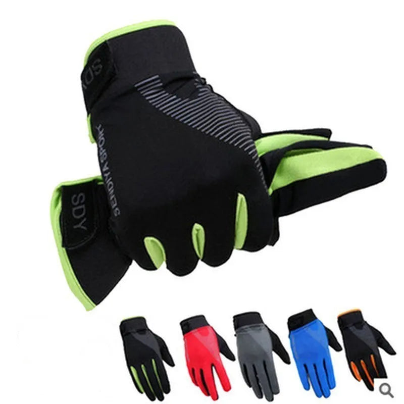 Ultimate Full Finger Cycling Gloves for Men & Women - Perfect for Touchscreen Use, Anti-Slip Grip, and Shock Absorption for All Outdoor Activities