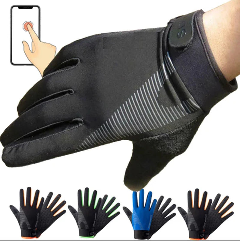 Ultimate Full Finger Cycling Gloves for Men & Women - Perfect for Touchscreen Use, Anti-Slip Grip, and Shock Absorption for All Outdoor Activities