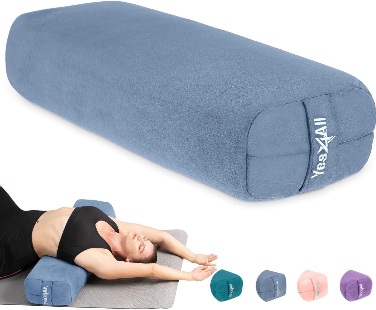 Elevate Your Yoga Journey with Our Triple-Layer Foam Bolster Pillow for Ultimate Comfort and Support!