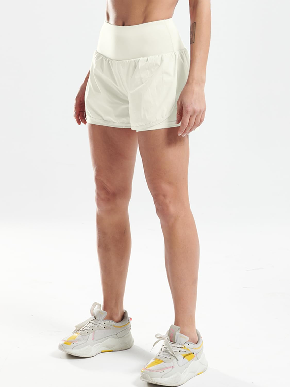 Unleash Your Potential with CADMUS Women's 2-in-1 Athletic Workout Shorts - Gym-Ready with Handy Phone Pockets!