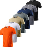 Men's Performance Workout Running Shirts - Moisture-Wicking Dry Fit Tees in Convenient 1, 3, 5, or 7 Packs