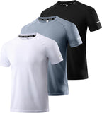Men's Performance Workout Running Shirts - Moisture-Wicking Dry Fit Tees in Convenient 1, 3, 5, or 7 Packs