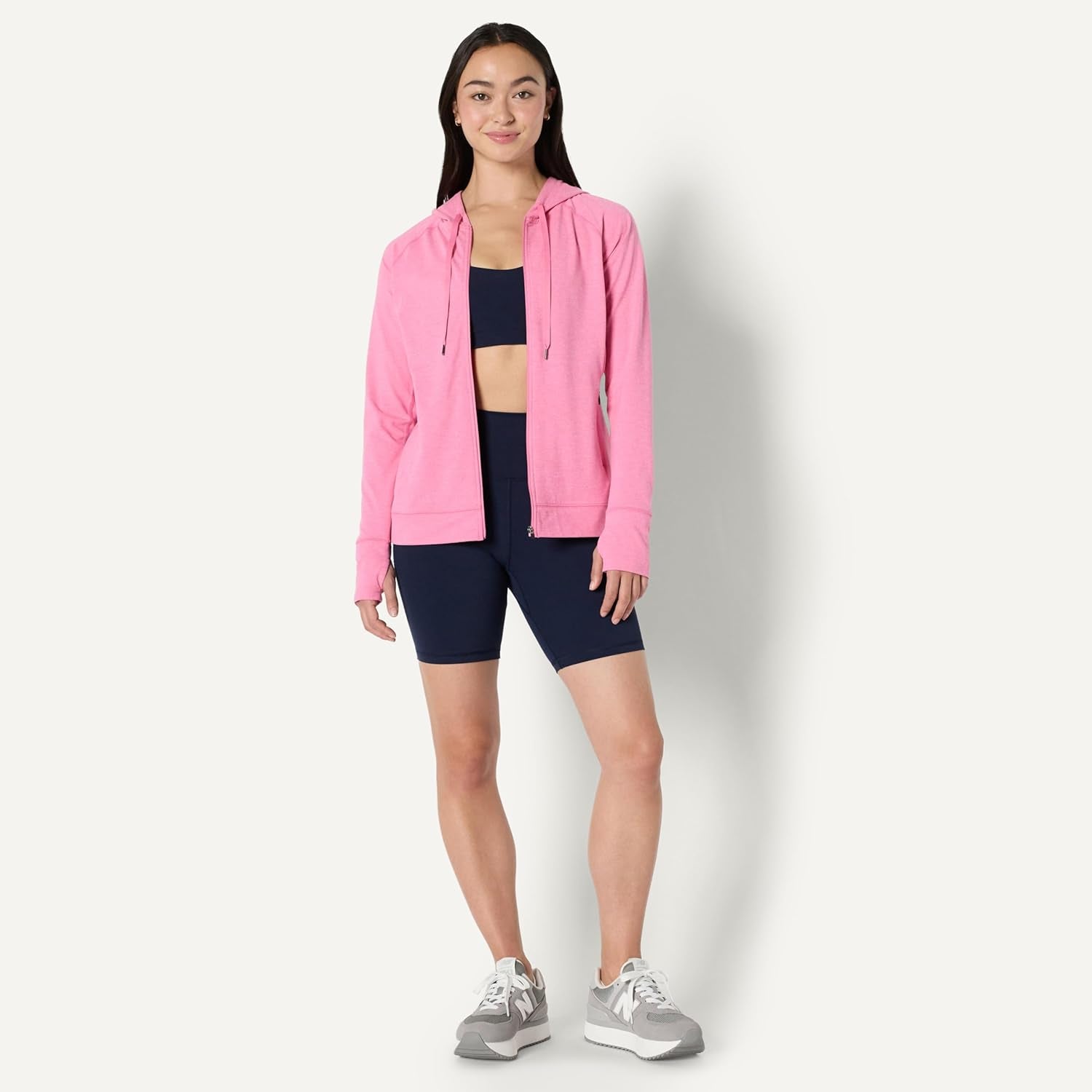 Elevate Your Workout Wardrobe with Our Women's Lightweight Zip-Up Performance Hoodie - Ideal for Athleisure and Active Living