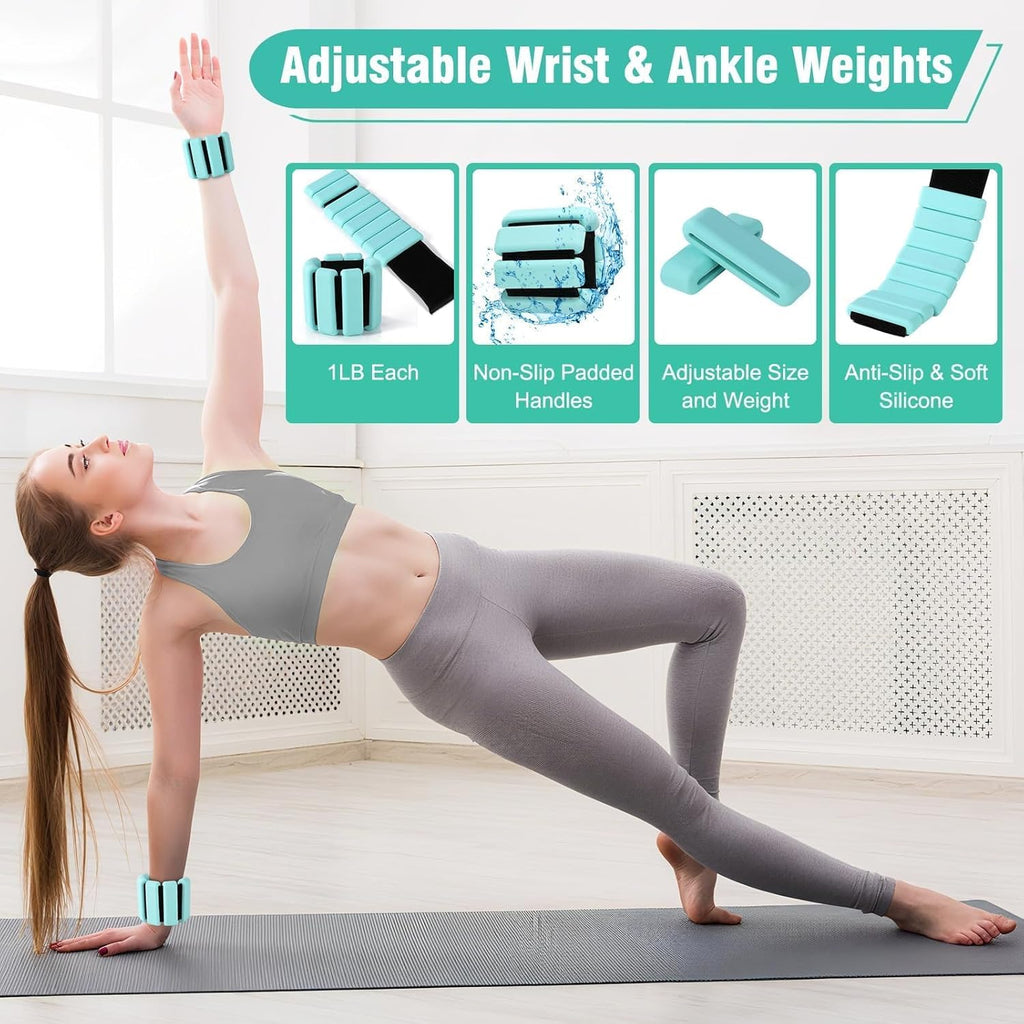 Transform Your Fitness Journey: Complete Home Pilates Equipment Kit with Magic Circle, Resistance Bands, Weights & More for Women