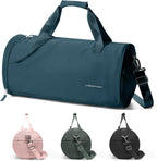 Chic Waterproof Mini Duffle Bag for Women - Ideal Small Gym Bag with Wet Pocket for Dance, Swimming, Yoga & Travel - Sleek Black Design