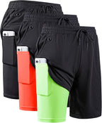 Elevate Your Workout with JWJ Men's 2-in-1 Lightweight 7-Inch Running Shorts Featuring Compression Liner - Ideal for Gym and Outdoor Adventures