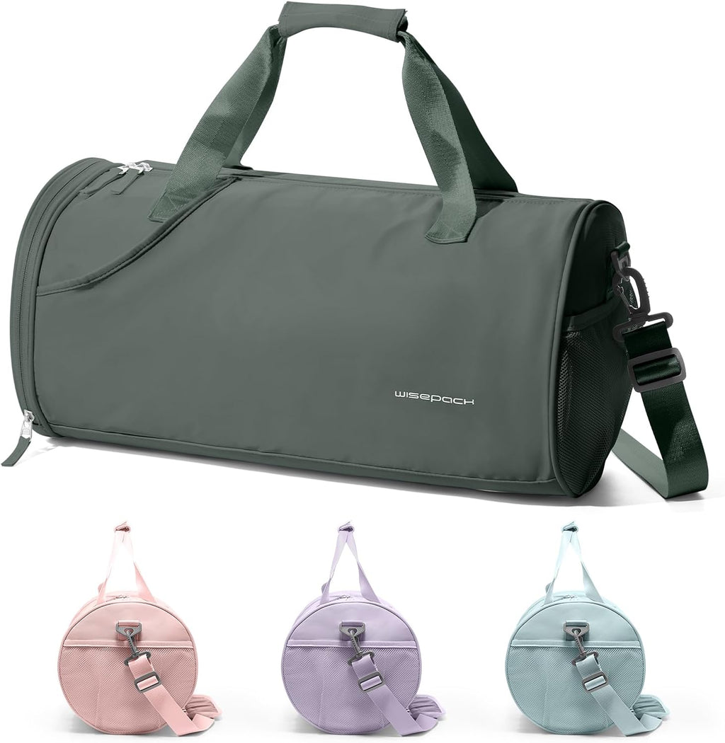 Chic Waterproof Mini Duffle Bag for Women - Ideal Small Gym Bag with Wet Pocket for Dance, Swimming, Yoga & Travel - Sleek Black Design