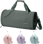 Chic Waterproof Mini Duffle Bag for Women - Ideal Small Gym Bag with Wet Pocket for Dance, Swimming, Yoga & Travel - Sleek Black Design