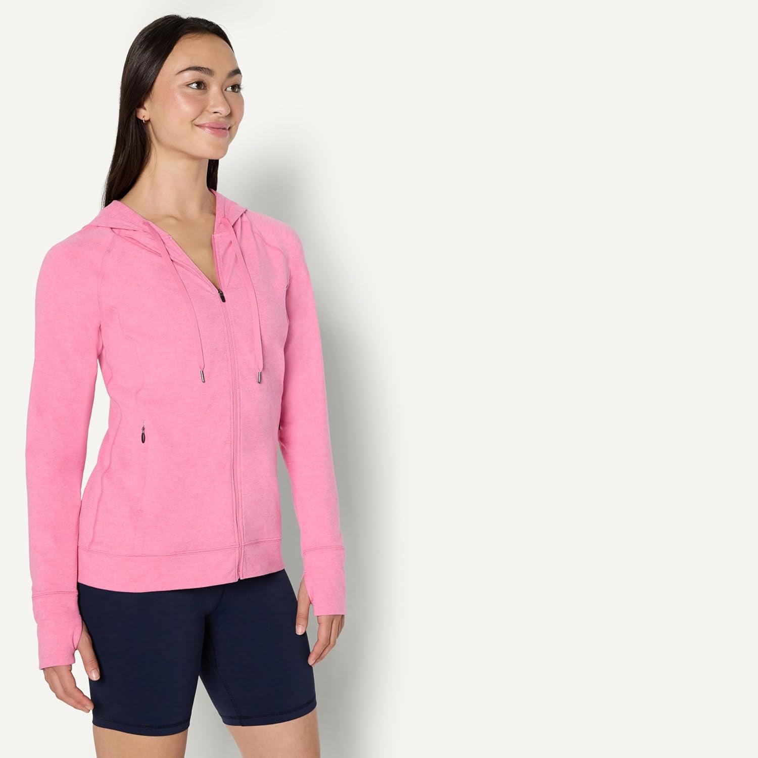 Elevate Your Workout Wardrobe with Our Women's Lightweight Zip-Up Performance Hoodie - Ideal for Athleisure and Active Living