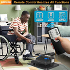 Revolutionize Your Fitness Routine with the Compact Electric Under Desk Elliptical Machine - Perfect for Seniors, Quiet, Portable, and Remote-Controlled with 12 Adjustable Speeds
