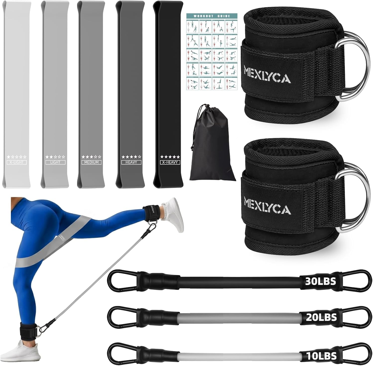 Transform Your Fitness Routine with the Ultimate Adjustable Resistance Bands Set – Perfect for All Levels and Workouts